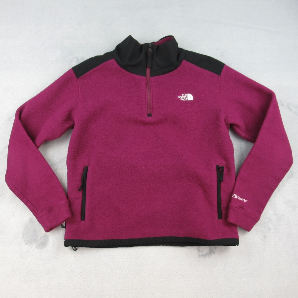 The North Face Polartec Fleece Womens Medium Magenta Quarter Zip NF0A7UJT